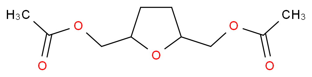 {5-[(acetyloxy)methyl]oxolan-2-yl}methyl acetate_分子结构_CAS_6973-62-2