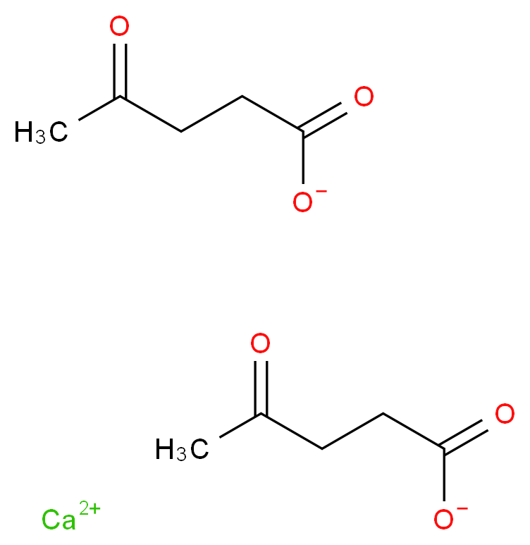 calcium bis(4-oxopentanoate)_分子结构_CAS_123-76-2