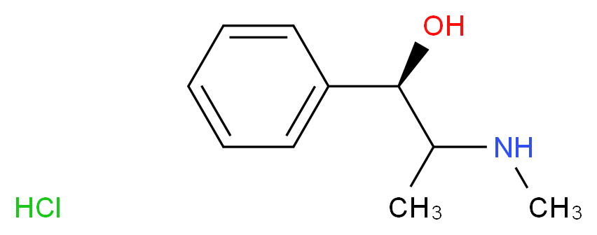 EPHEDRINE HCl_分子结构_CAS_134-71-4)