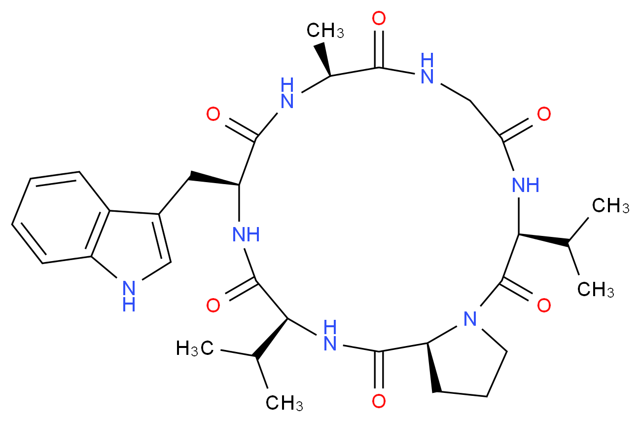 Segetalin A Trifluoroacetic Acid Salt_分子结构_CAS_161875-97-4)