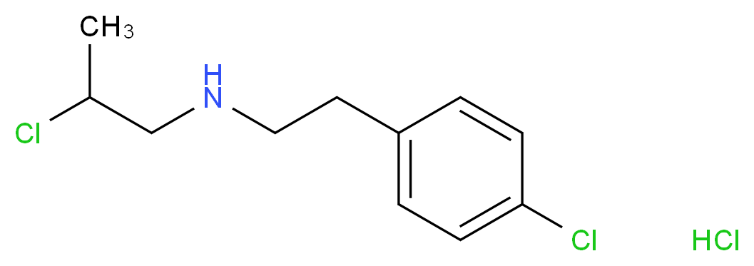 [2-(4-chlorophenyl)ethyl](2-chloropropyl)amine hydrochloride_分子结构_CAS_953789-37-2