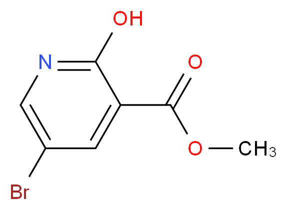 methyl 5-bromo-2-hydroxypyridine-3-carboxylate_分子结构_CAS_120034-05-1