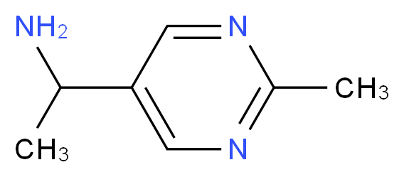 1-(2-Methylpyrimidin-5-yl)ethanamine_分子结构_CAS_1071435-99-8)