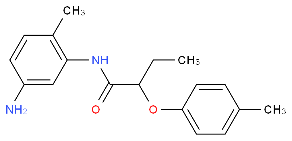N-(5-Amino-2-methylphenyl)-2-(4-methylphenoxy)-butanamide_分子结构_CAS_)