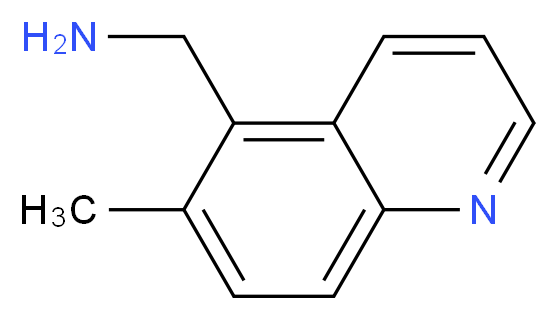 (6-methylquinolin-5-yl)methanamine_分子结构_CAS_1211430-40-8