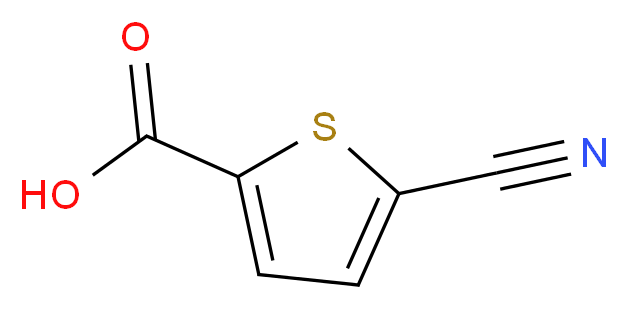 5-Cyanothiophene-2-carboxylic acid_分子结构_CAS_)