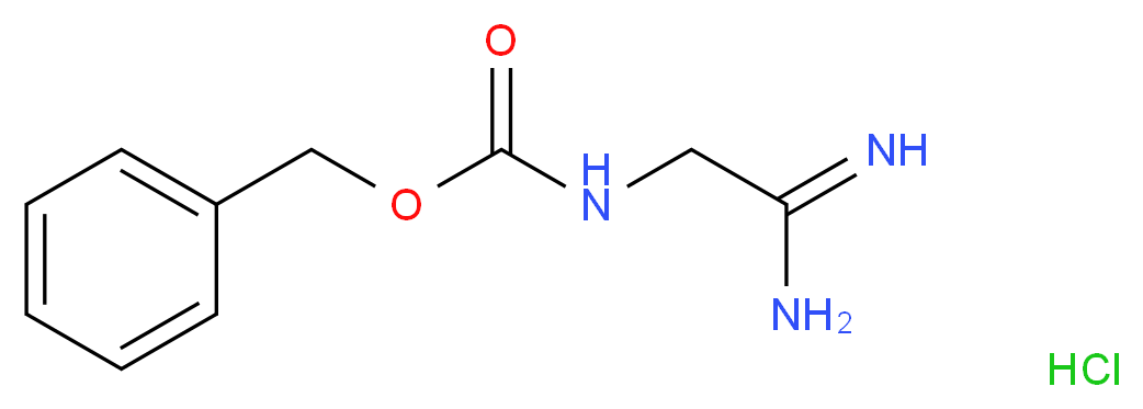 (2-AMINO-2-IMINOETHYL)CARBAMIC ACID BENZYL ESTER HYDROCHLORIDE_分子结构_CAS_50850-19-6)