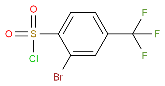 2-Bromo-4-(trifluoromethyl)benzenesulphonyl chloride 97%_分子结构_CAS_54403-98-4)