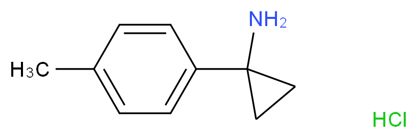 1-(4-methylphenyl)cyclopropan-1-amine hydrochloride_分子结构_CAS_1134834-95-9