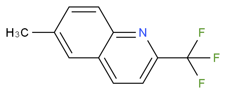 6-methyl-2-(trifluoromethyl)quinoline_分子结构_CAS_1860-47-5