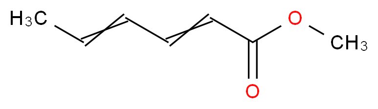 methyl hexa-2,4-dienoate_分子结构_CAS_689-89-4