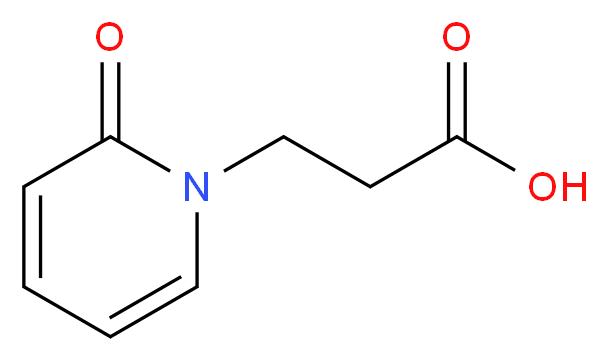 3-(2-oxopyridin-1(2H)-yl)propanoic acid_分子结构_CAS_)