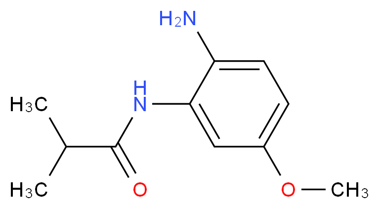 N-(2-amino-5-methoxyphenyl)-2-methylpropanamide_分子结构_CAS_903822-32-2