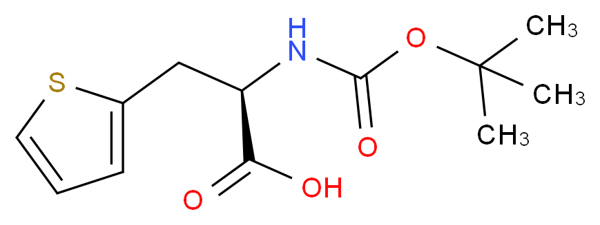 3-(Thien-2-yl)-L-alanine, N-BOC protected_分子结构_CAS_56675-37-7)