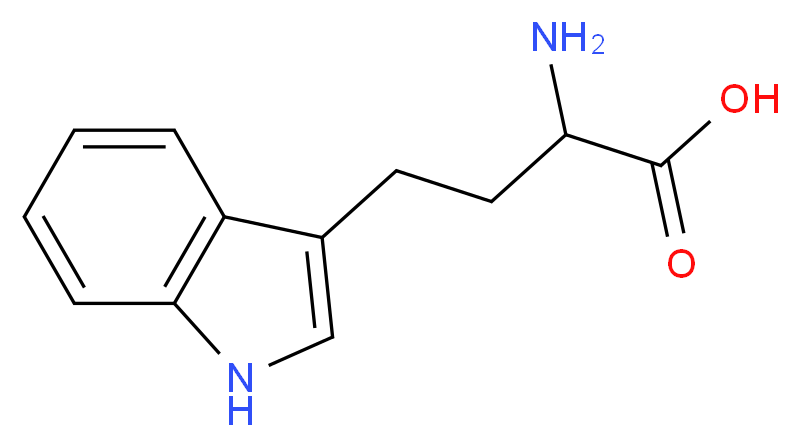 2-amino-4-(1H-indol-3-yl)butanoic acid_分子结构_CAS_26988-87-4