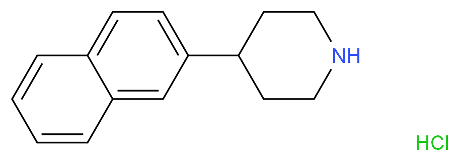 4-(2-Naphthyl)piperidine hydrochloride_分子结构_CAS_198334-39-3)
