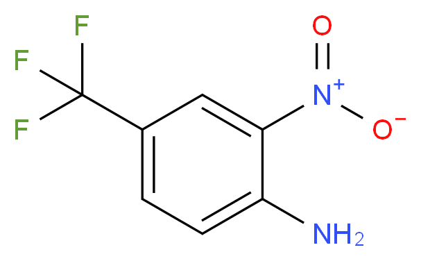 2-nitro-4-(trifluoromethyl)aniline_分子结构_CAS_400-98-6