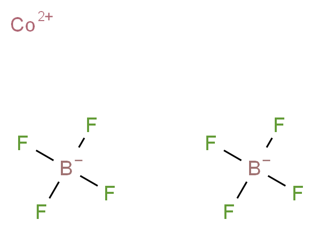 λ<sup>2</sup>-cobalt(2+) ion bis(tetrafluoroboranuide)_分子结构_CAS_26490-63-1