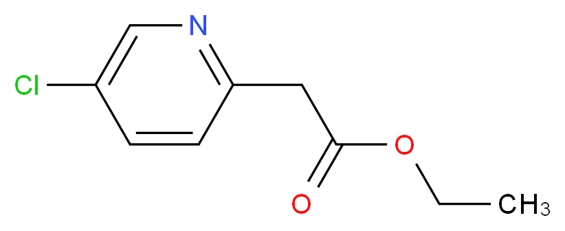 ethyl 2-(5-chloropyridin-2-yl)acetate_分子结构_CAS_1060814-82-5)