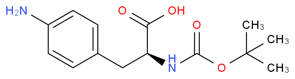 4-氨基-N-Boc-L-苯基丙氨酸_分子结构_CAS_55533-24-9)