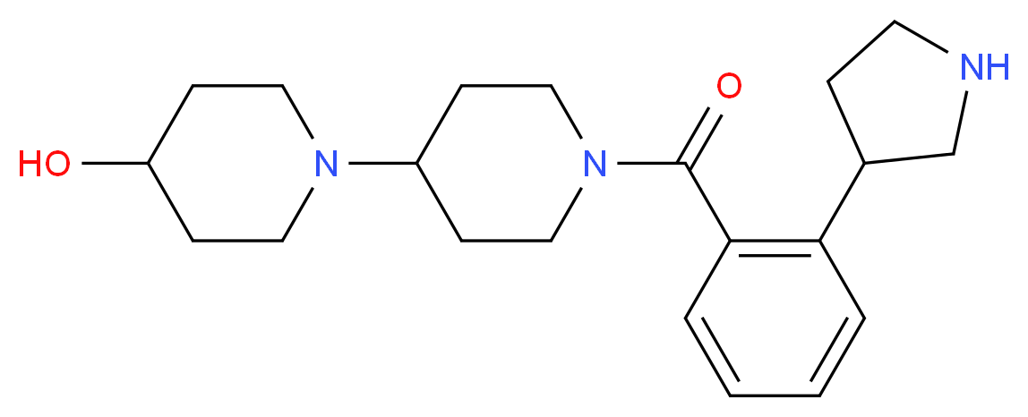 1'-[2-(3-pyrrolidinyl)benzoyl]-1,4'-bipiperidin-4-ol_分子结构_CAS_)