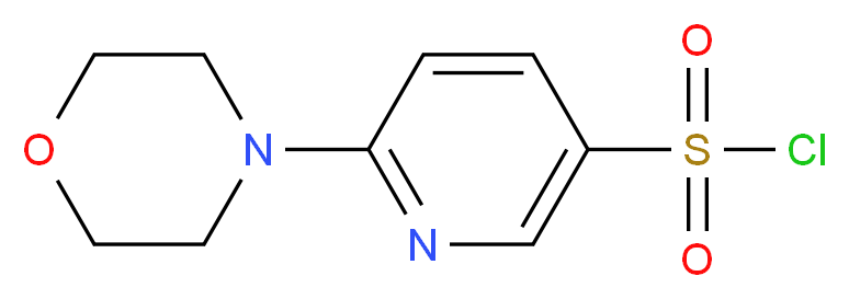 6-morpholin-4-yl-pyridine-3-sulfonyl chloride_分子结构_CAS_337508-68-6)