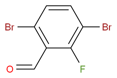 3,6-二溴-2-氟代苯甲醛_分子结构_CAS_870703-68-7)