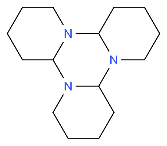tetradecahydro-1H-5a,10a,15a-triazatriphenylene_分子结构_CAS_522-33-8