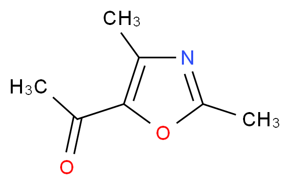 1-(2,4-Dimethyl-1,3-oxazol-5-yl)ethanone_分子结构_CAS_23012-25-1)