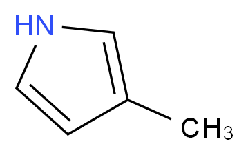 3-methyl-1H-pyrrole_分子结构_CAS_616-43-3