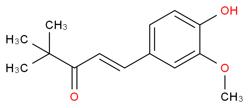 1-(4-Hydroxy-3-methoxyphenyl)-4,4-dimethyl-1-penten-3-one_分子结构_CAS_58344-27-7)