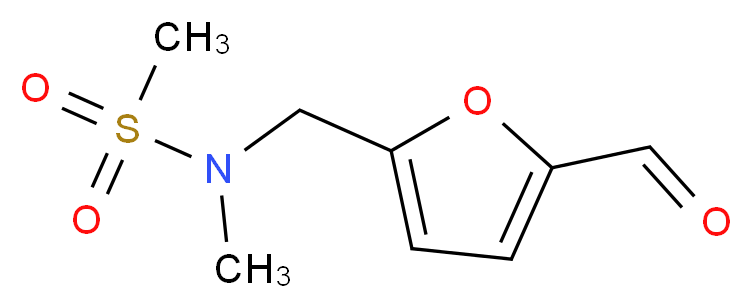 N-(5-Formyl-furan-2-ylmethyl)-N-methyl-methanesulfonamide_分子结构_CAS_)