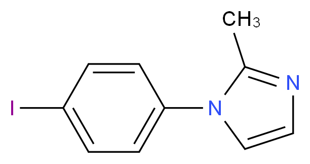 1-(4-iodophenyl)-2-methyl-1H-imidazole_分子结构_CAS_179420-75-8