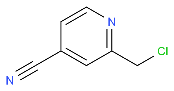 2-(chloromethyl)pyridine-4-carbonitrile_分子结构_CAS_51454-64-9