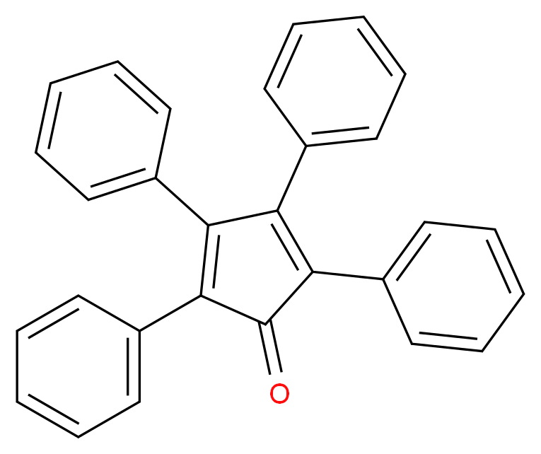 tetraphenylcyclopenta-2,4-dien-1-one_分子结构_CAS_479-33-4