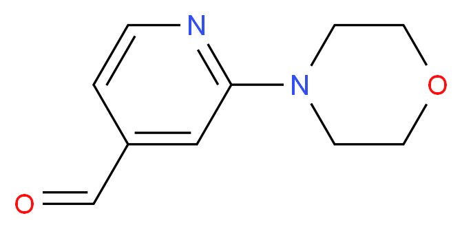 2-(morpholin-4-yl)pyridine-4-carbaldehyde_分子结构_CAS_864068-87-1