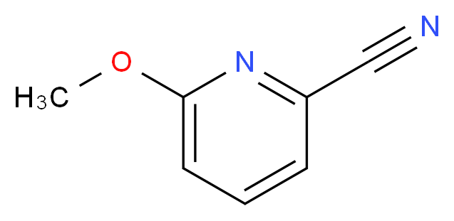 6-甲氧基-2-吡啶甲腈_分子结构_CAS_83621-01-6)