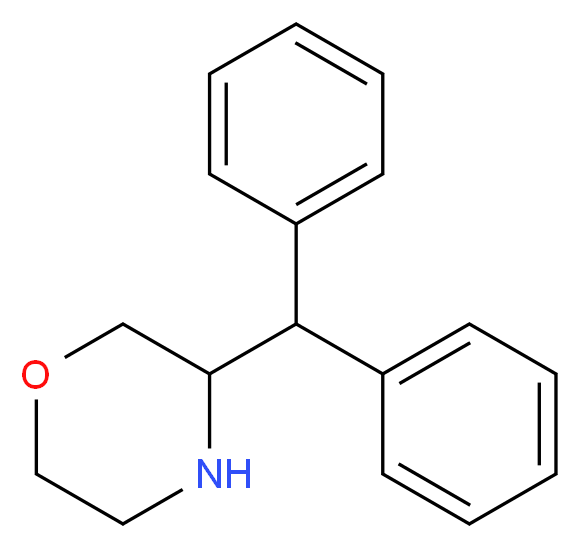 3-Benzhydrylmorpholine_分子结构_CAS_93406-27-0)