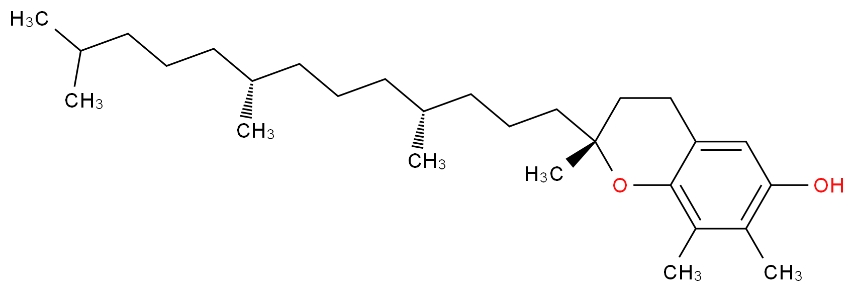 (+)-γ-生育酚_分子结构_CAS_54-28-4)