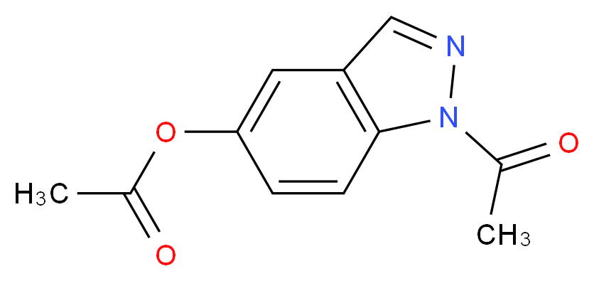 1-acetyl-1H-indazol-5-yl acetate_分子结构_CAS_36174-07-9