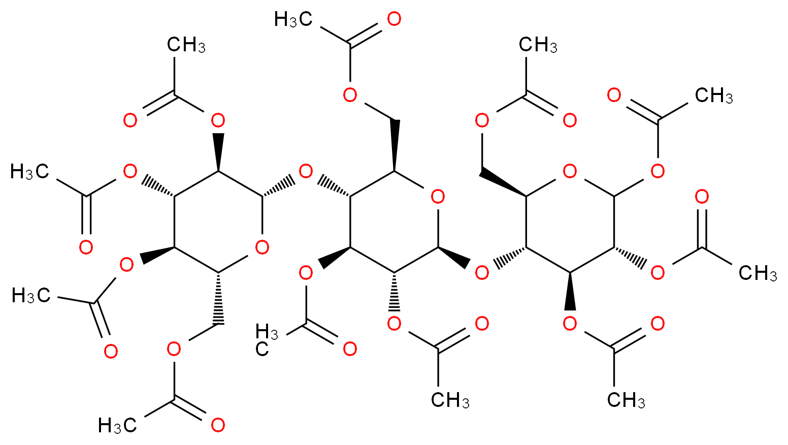 D-Cellopentose Heptadecaacetate_分子结构_CAS_83058-38-2)