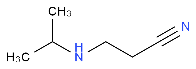 3-[(propan-2-yl)amino]propanenitrile_分子结构_CAS_692-98-8