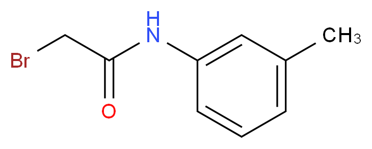 2-bromo-N-(3-methylphenyl)acetamide_分子结构_CAS_5439-17-8