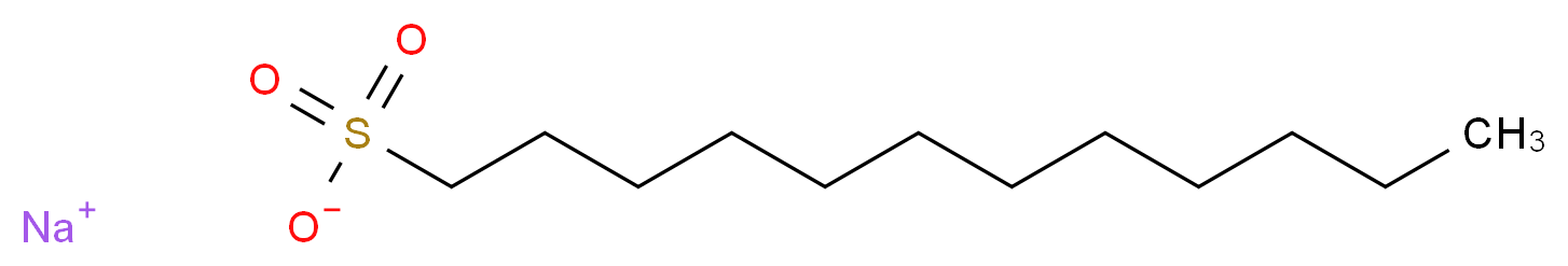 sodium dodecane-1-sulfonate_分子结构_CAS_2386-53-0