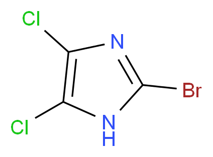 2-bromo-4,5-dichloro-1H-imidazole_分子结构_CAS_16076-27-0