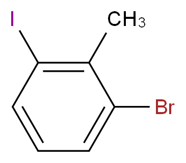 1-bromo-3-iodo-2-methylbenzene_分子结构_CAS_97456-81-0