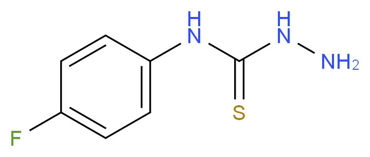 3-amino-1-(4-fluorophenyl)thiourea_分子结构_CAS_330-94-9