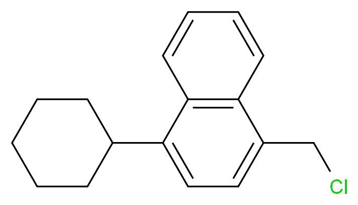 1-Chloromethyl-4-cyclohexylnaphthalene_分子结构_CAS_71109-04-1)