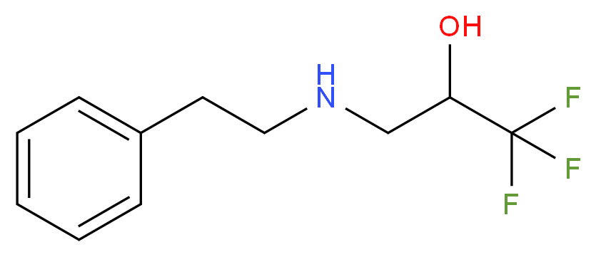 1,1,1-Trifluoro-3-(phenethylamino)-2-propanol_分子结构_CAS_)