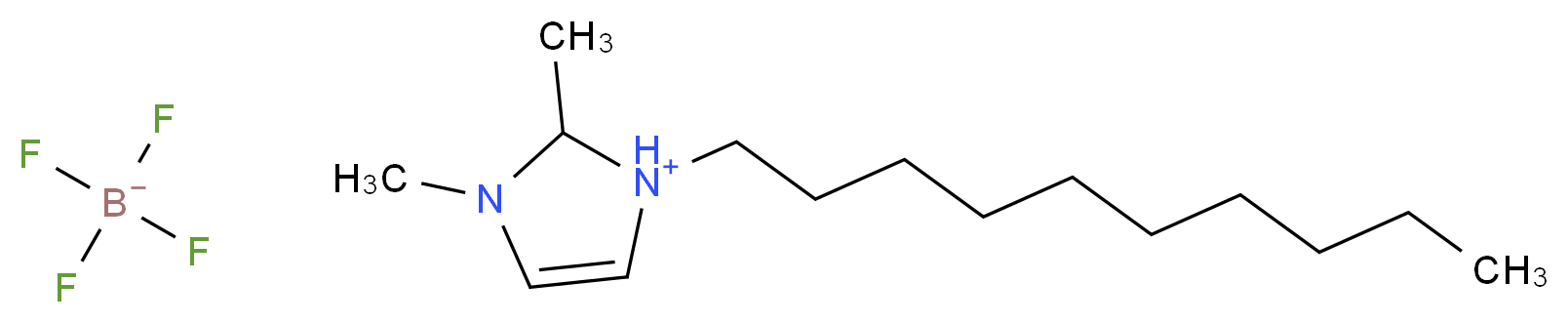 1-decyl-2,3-dimethyl-1h-imidazolium tetrafluoroborate_分子结构_CAS_640282-11-7)